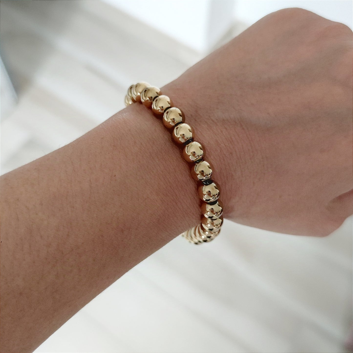 Bracciale sfere gold big