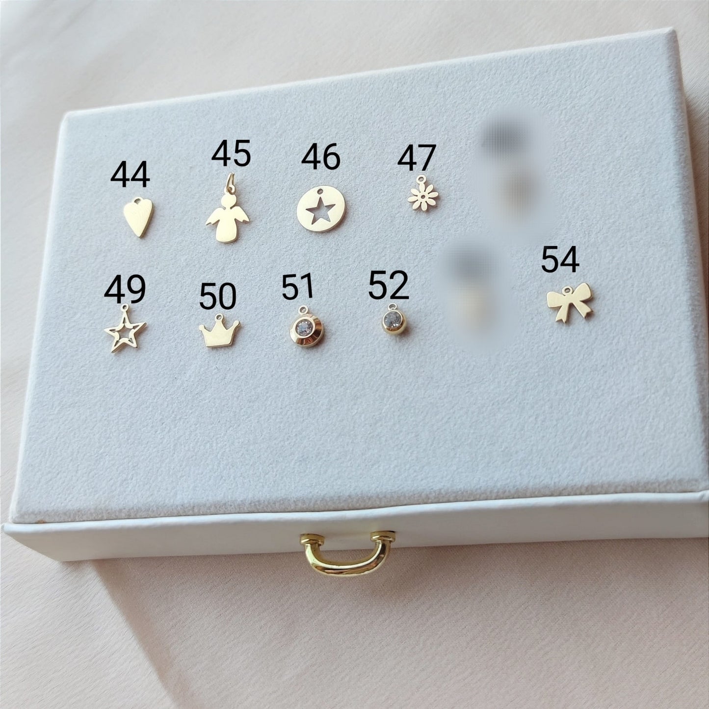 Collana 5 charms Gold personalizzabile