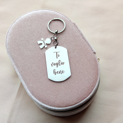 Portachiavi targhetta da 1 a 3 bebè