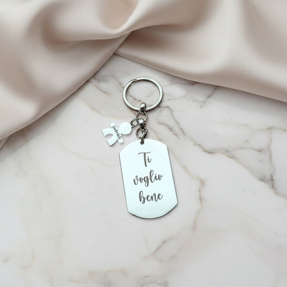 Portachiavi targhetta da 1 a 3 bebè