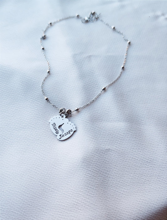 Collana piedini personalizzata