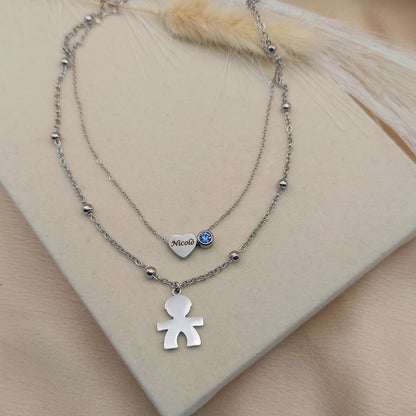 Collana bebè due fili