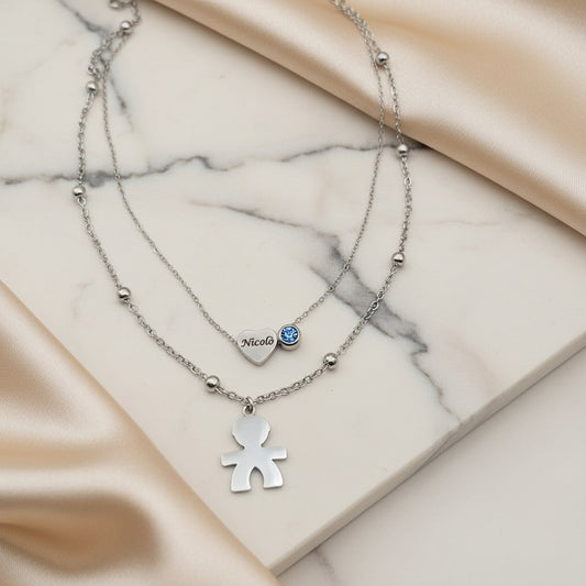 Collana bebè due fili