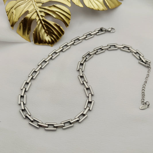 Collana squared silver