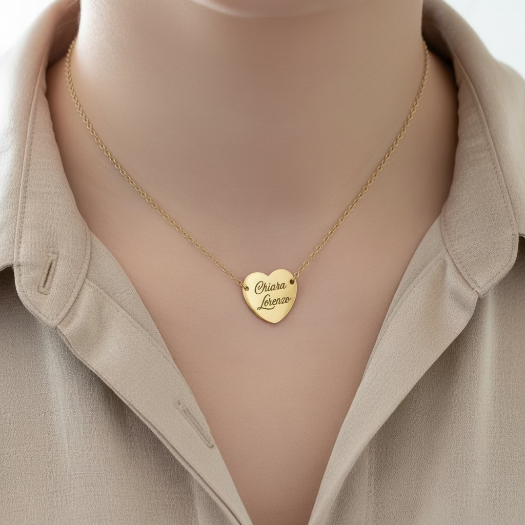 Collana cuore gold PERSONALIZZABILE