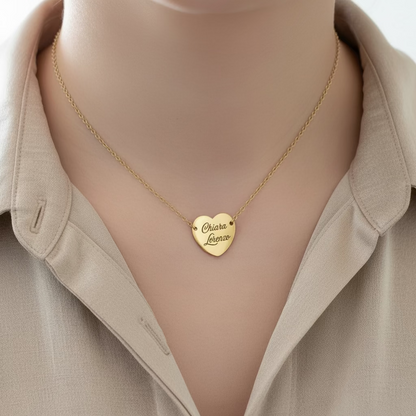 Collana cuore gold PERSONALIZZABILE