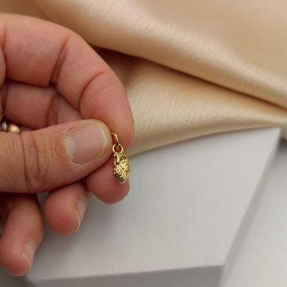 Ciondolo mini cuore anatomico gold