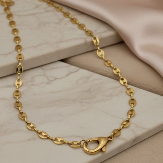 Collana moschettone gold