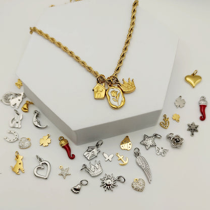 Collana torcion con charms PERSONALIZZABILE a partire da €10,90