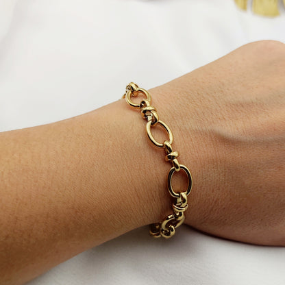 Bracciale ovale chic oro