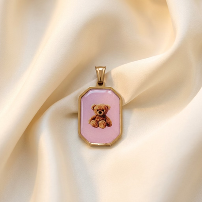 Ciondolo Teddy rosa