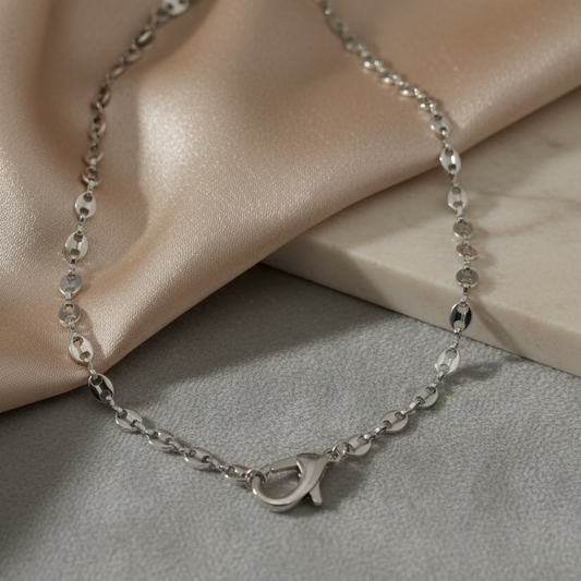 Collana moschettone silver