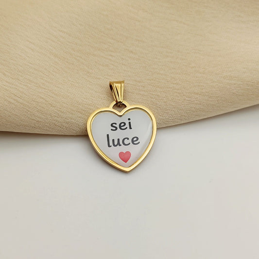 Ciondolo cuore sei luce
