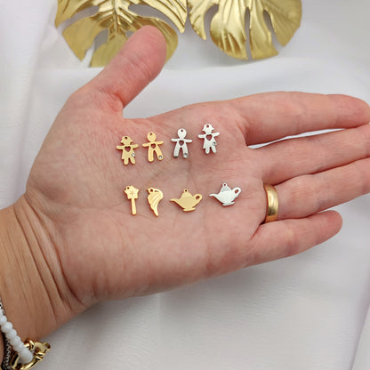 Collana perline rocailles e charm PERSONALIZZABILE  da €14,90
