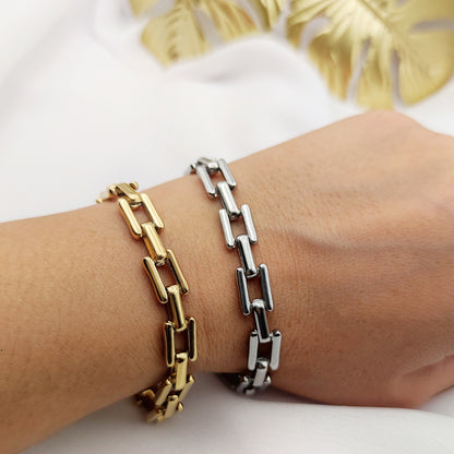 Bracciale squared argento