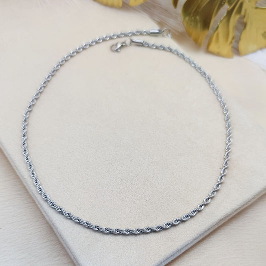 Collana basic torcion silver