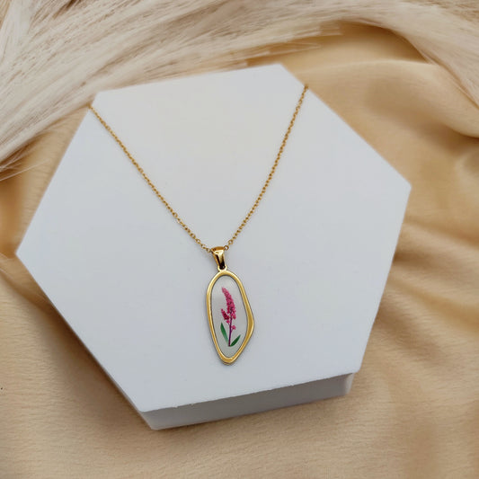 Collana orchidea piramidale Gold