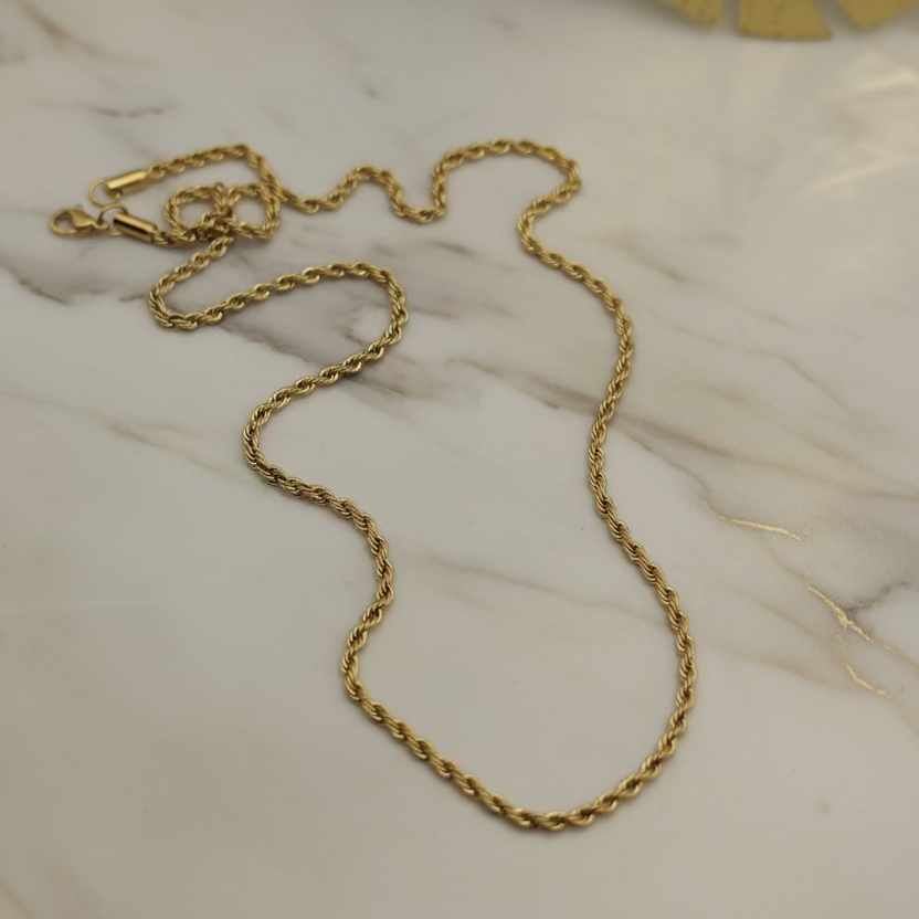 Collana torcion 3mm, lunghezza 60 cm a partire da 12,90 PERSONALIZZABILE