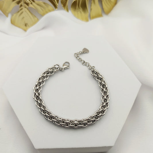 Bracciale intreccio argento