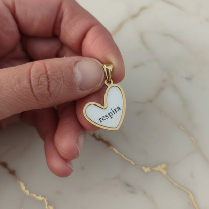 Ciondolo cuore respira