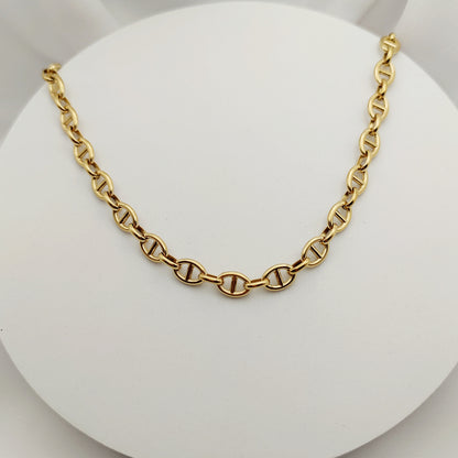 Collana catena ovale oro