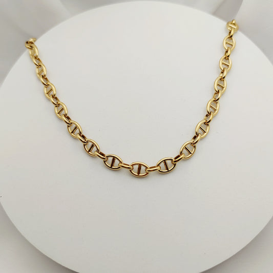 Collana catena ovale oro