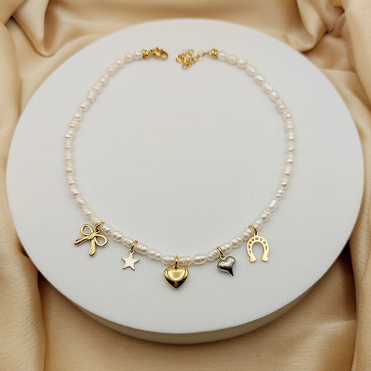 Collana romantica da 1 a 5 charms PERSONALIZZABILE
