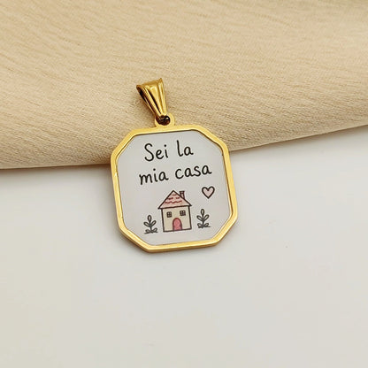 Ciondolo cornice sei la mia casa