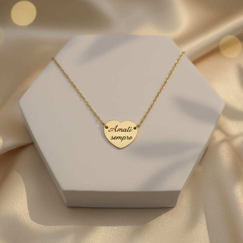 Collana cuore gold PERSONALIZZABILE