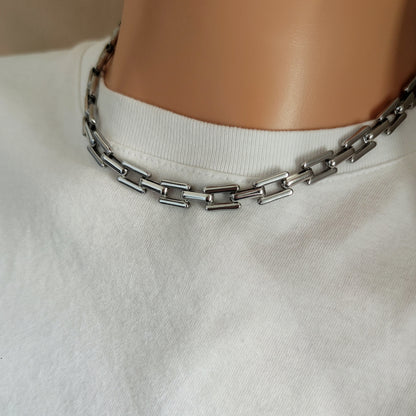 Collana squared silver