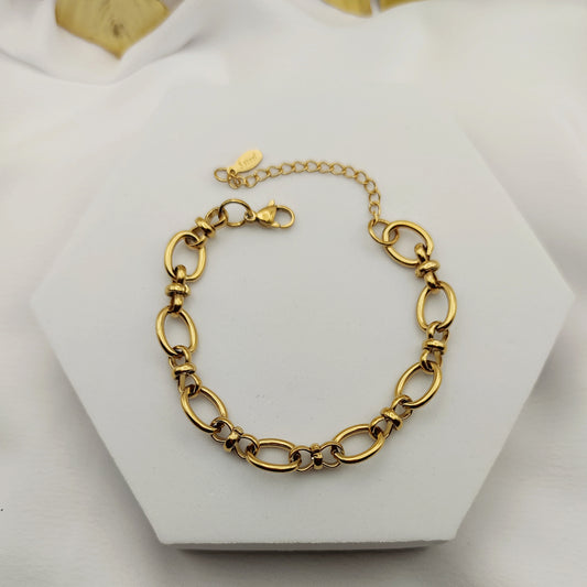 Bracciale ovale chic oro