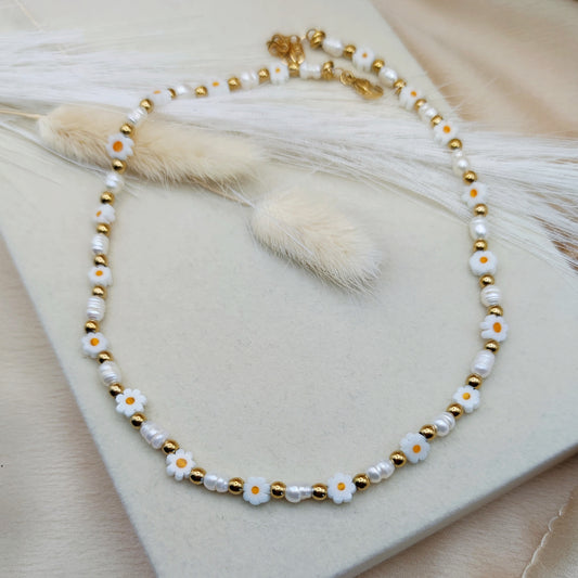 Collana margherita  gialla