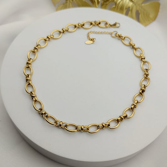 Collana ovale chic oro