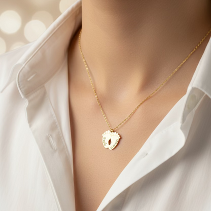 Collana piedini gold PERSONALIZZABILE