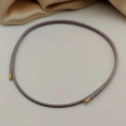 Choker calamita grigio/lilla chiaro