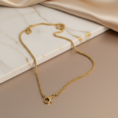Collana intreccio gold  lunghezza PERSONALIZZABILE a partire da €10,90