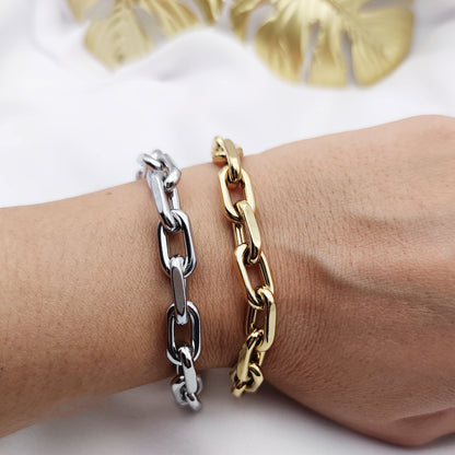 Bracciale oval chain oro