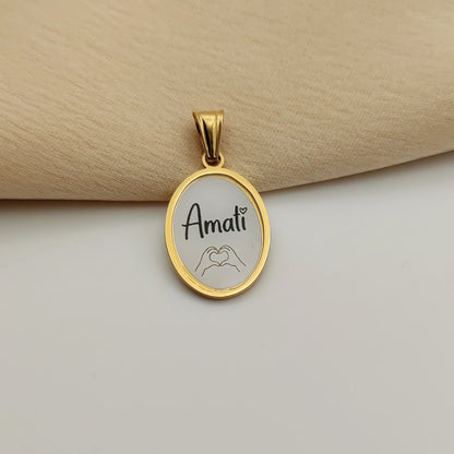 Ciondolo ovale amati