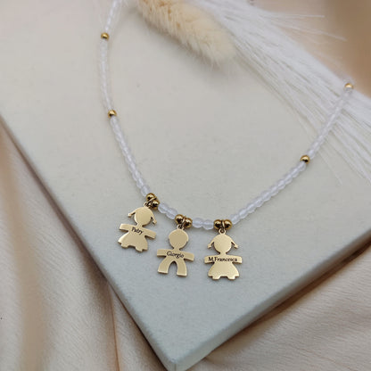 collana perline da 2 a 3 bebè