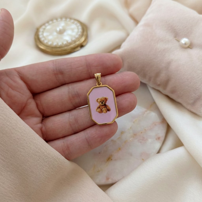 Ciondolo Teddy rosa