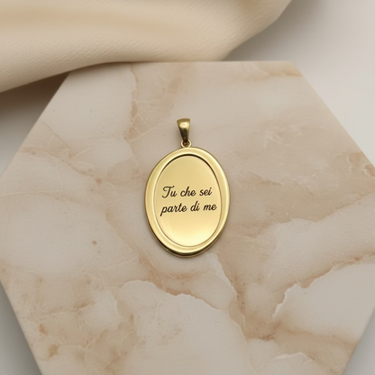 Ciondolo cornice  lumèa gold PERSONALIZZABILE