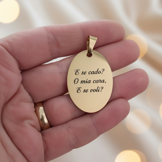 Ciondolo oval big gold