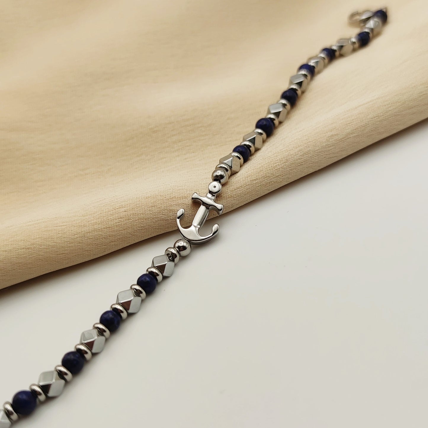 Bracciale ancora blu notte
