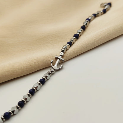 Bracciale ancora blu notte