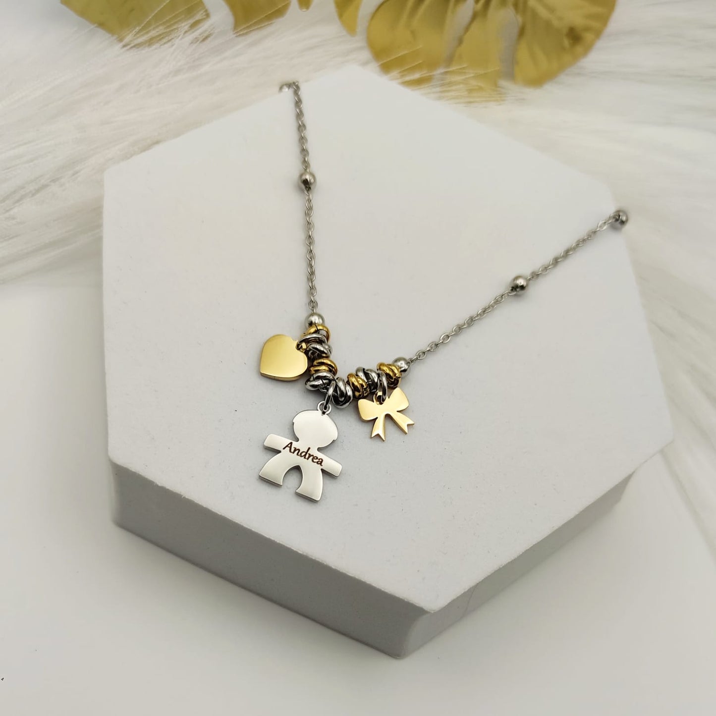 Collana bebè con charms PERSONALIZZABILE