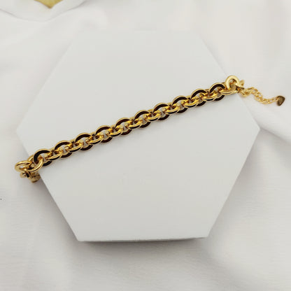 Bracciale catena tonda oro