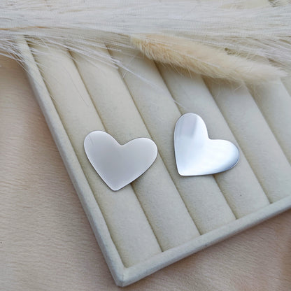 Orecchini bel cuore silver