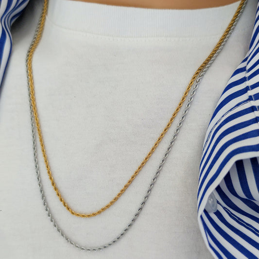 Collana basic torcion gold 59 cm
