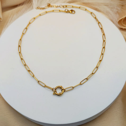 Collana basic con cerchio gold