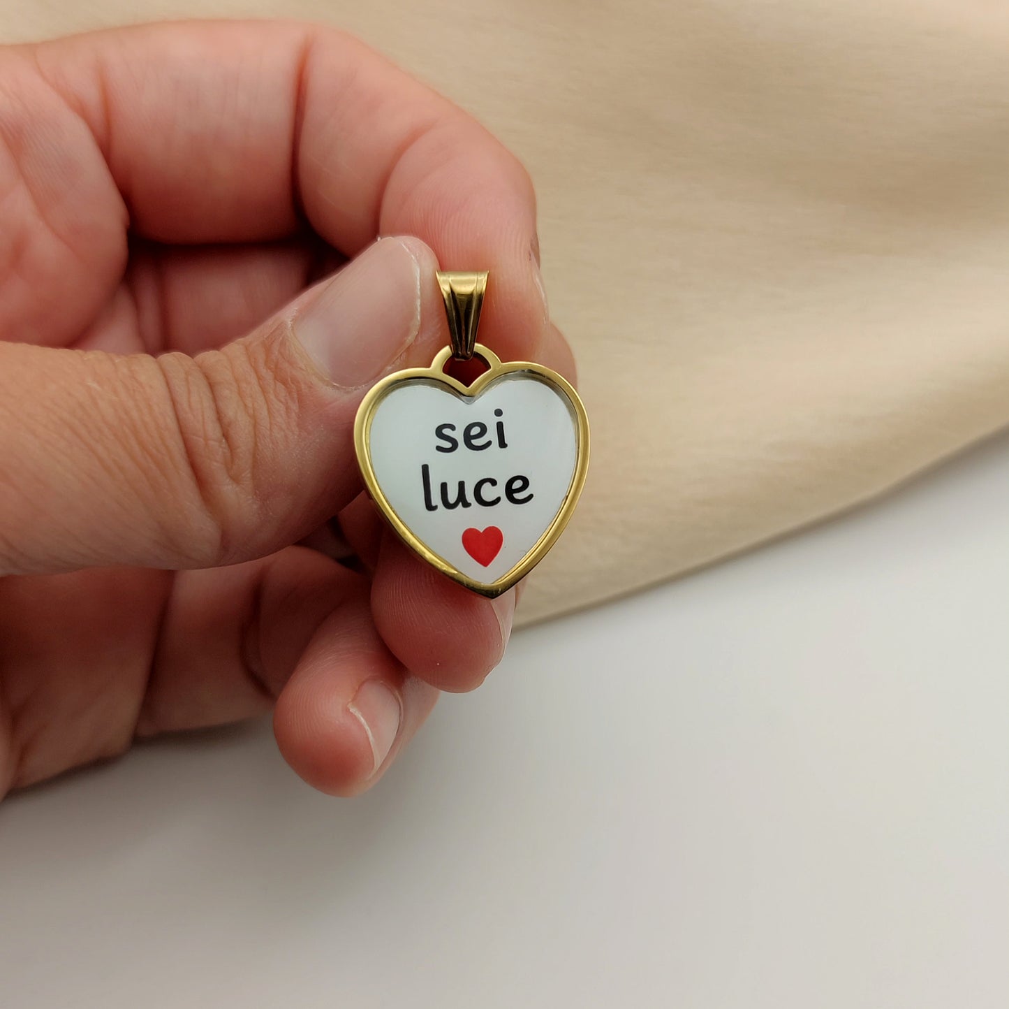 Ciondolo cuore sei luce